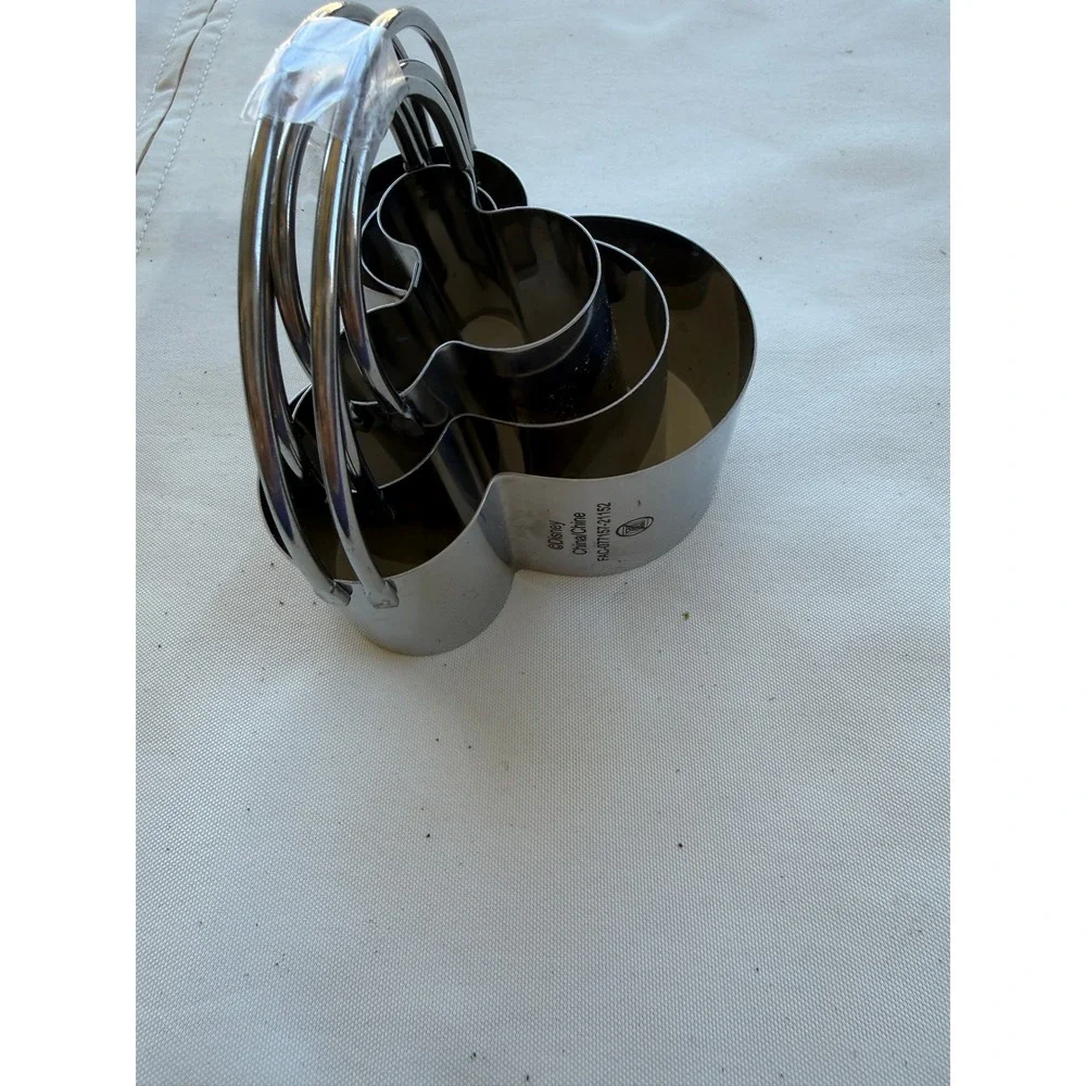 Disney Mickey Mouse Stainless Steel Nesting Cookie‎ Cutter Set 3 Piece Silver